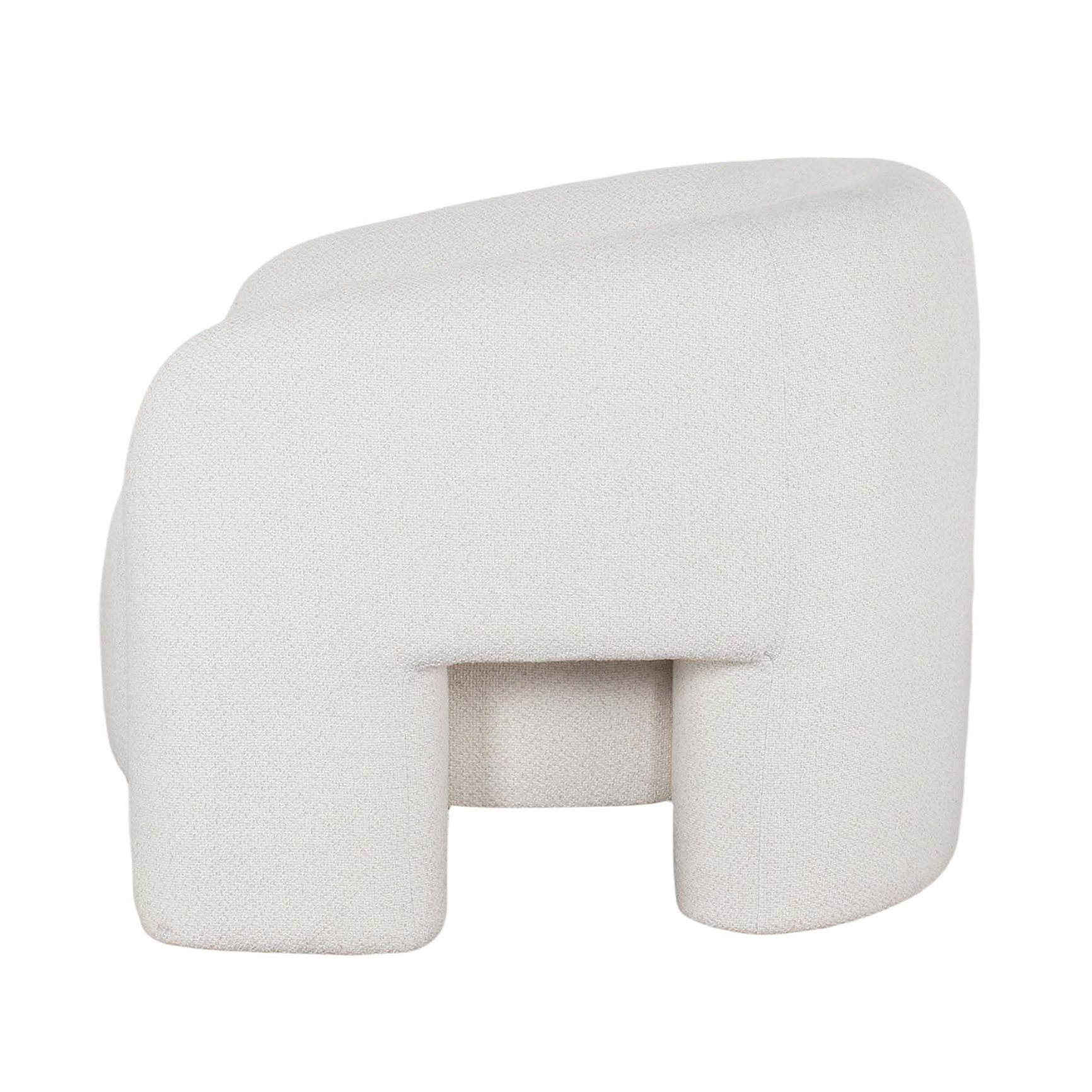 Sylvia Tweed Accent Armchair w/Accent Pillow