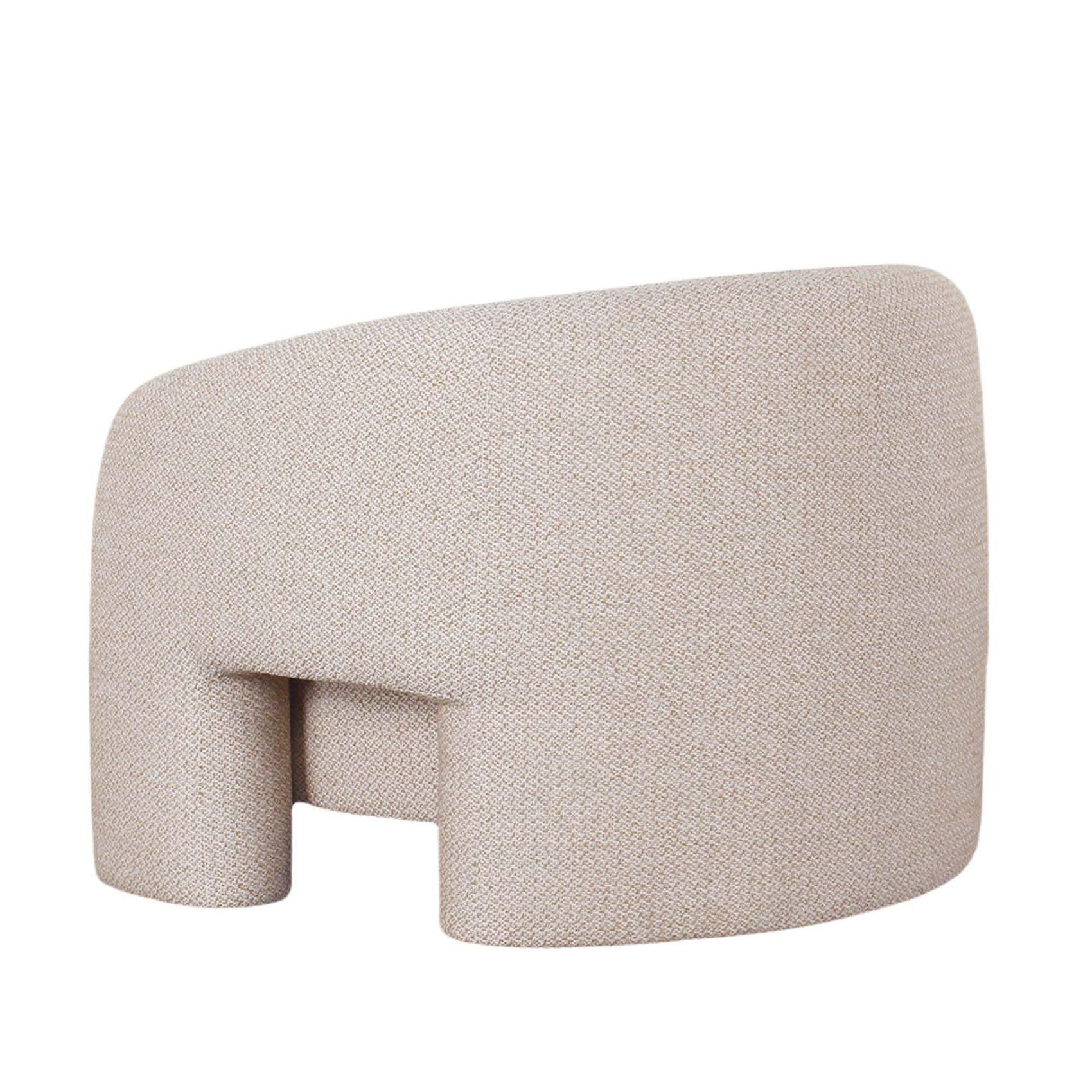 Sylvia Tweed Accent Armchair w/Accent Pillow