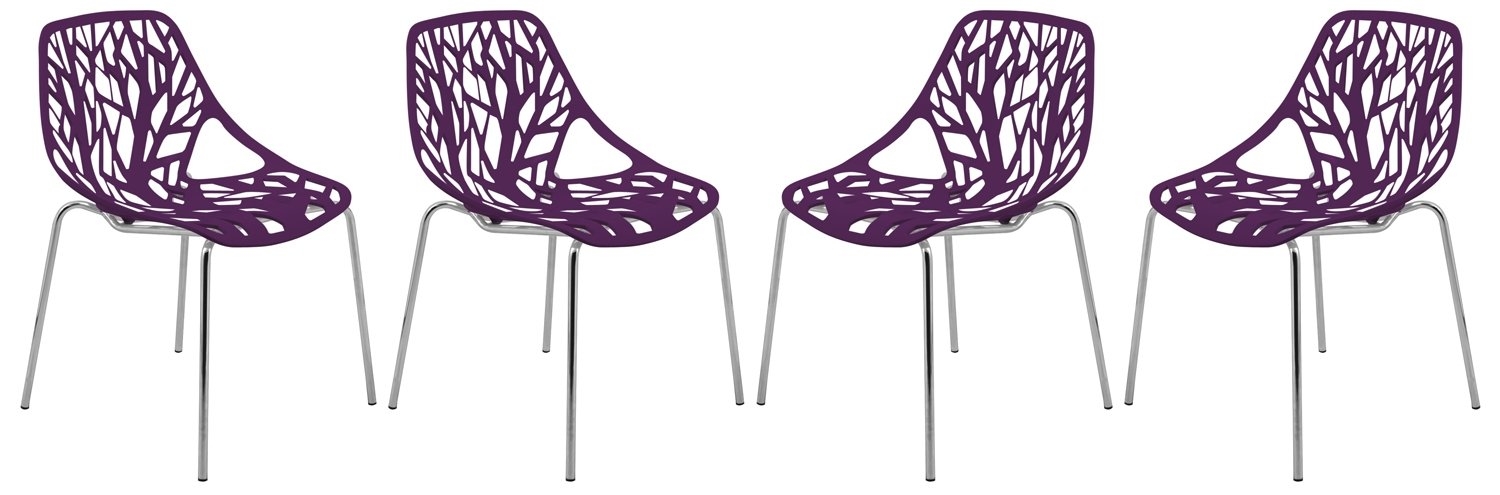 Asbury Polypropylene Dining Chair (Set of 4)
