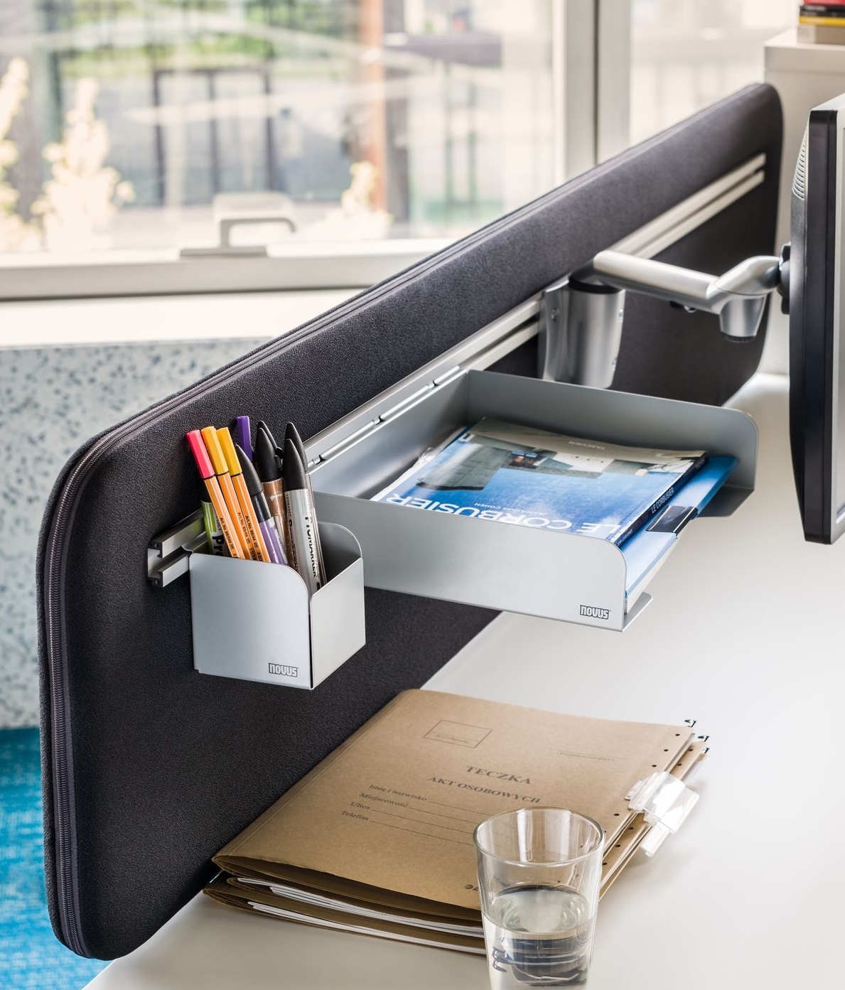 Sonic Acoustic Screen for Single Desk/Bench