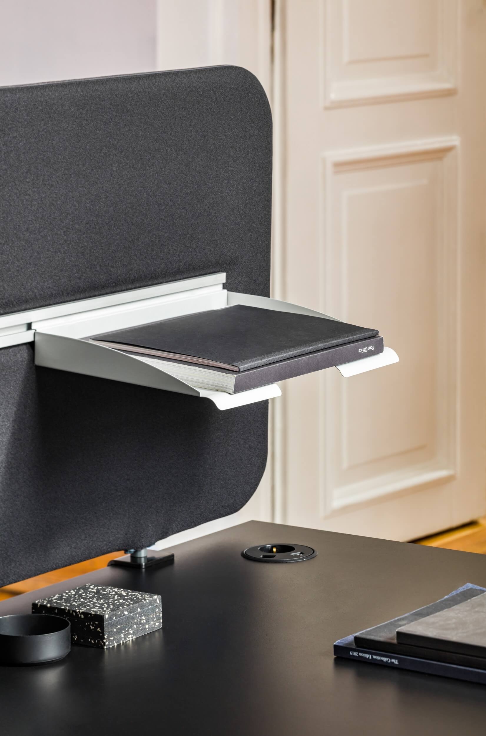 Twin Acoustic Fabric Screen for Single & Bench Desks
