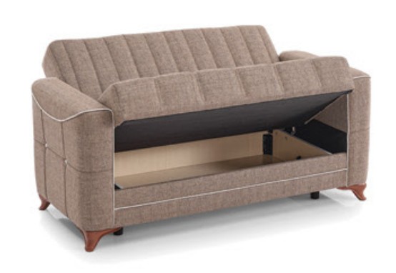 Ace Polyester Convertible Storage Living Room Set