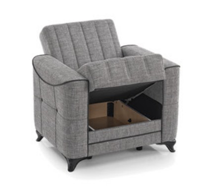 Ace Polyester Convertible Storage Living Room Set