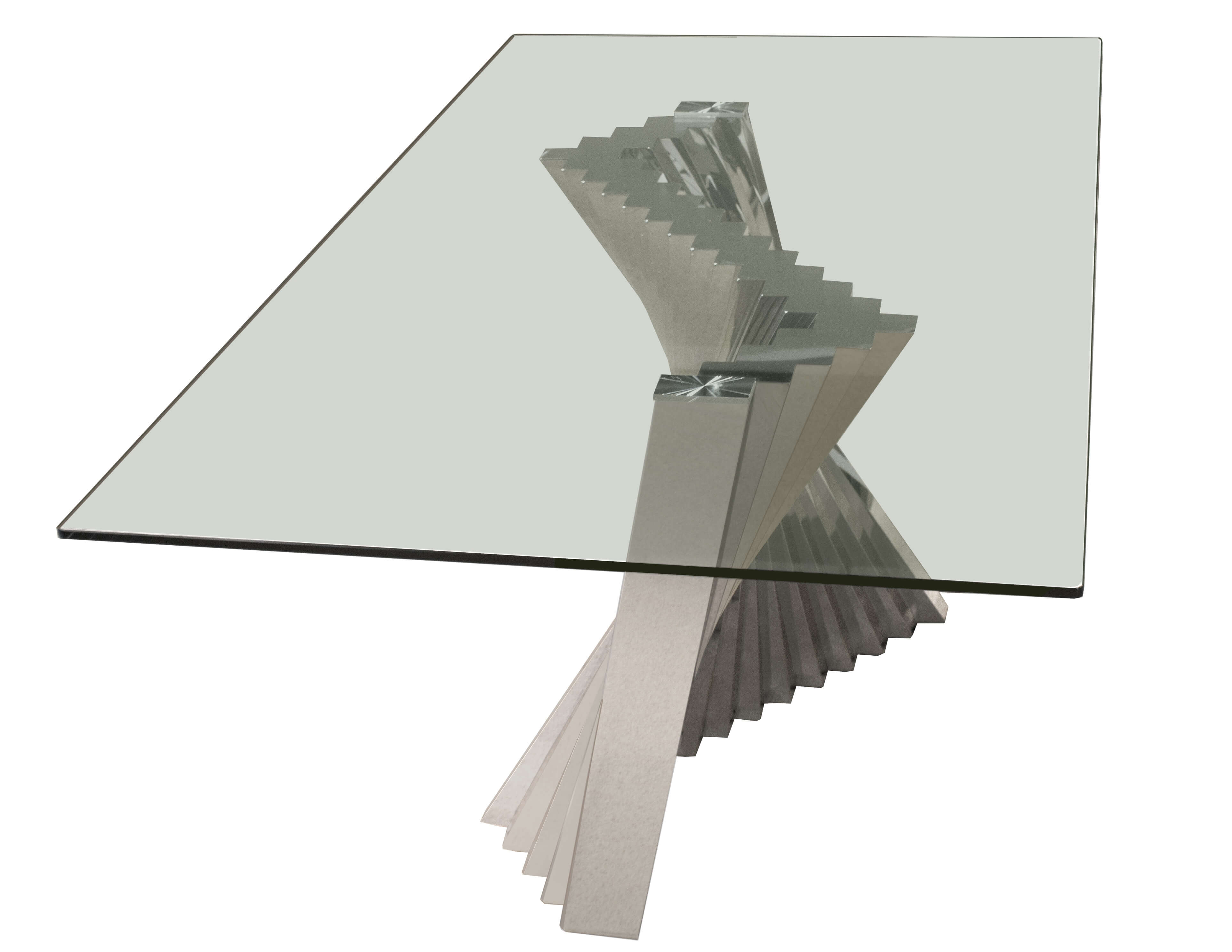 Ace Rectangular Glass Dining Table by Sharelle Furnishings