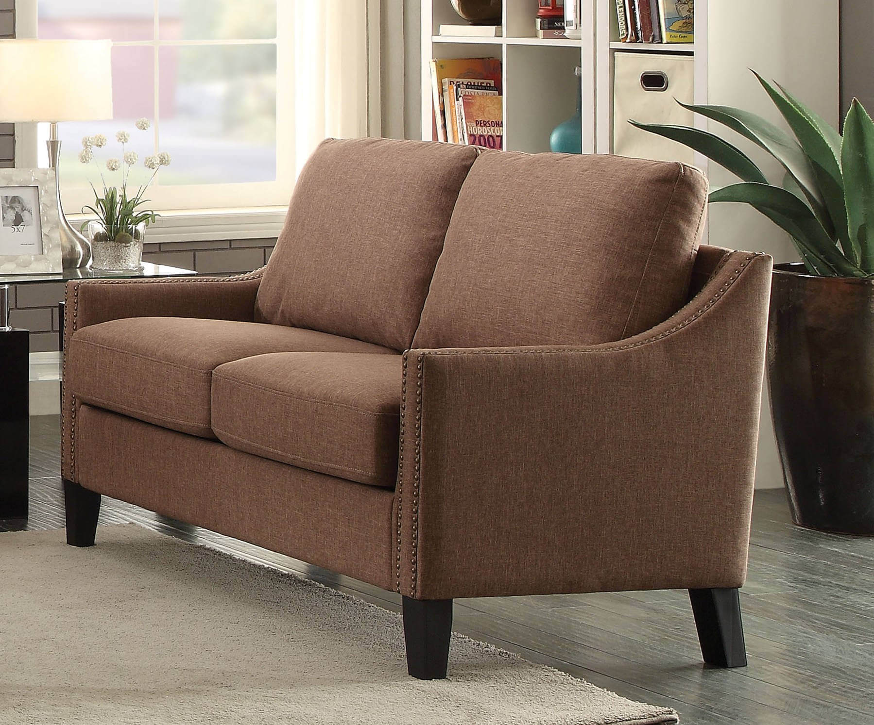 Zapata Loveseat, Brown by ACME