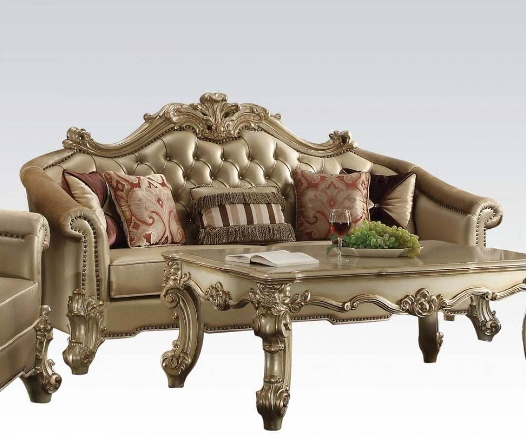Vendome II Sofa, Gold Patina by ACME