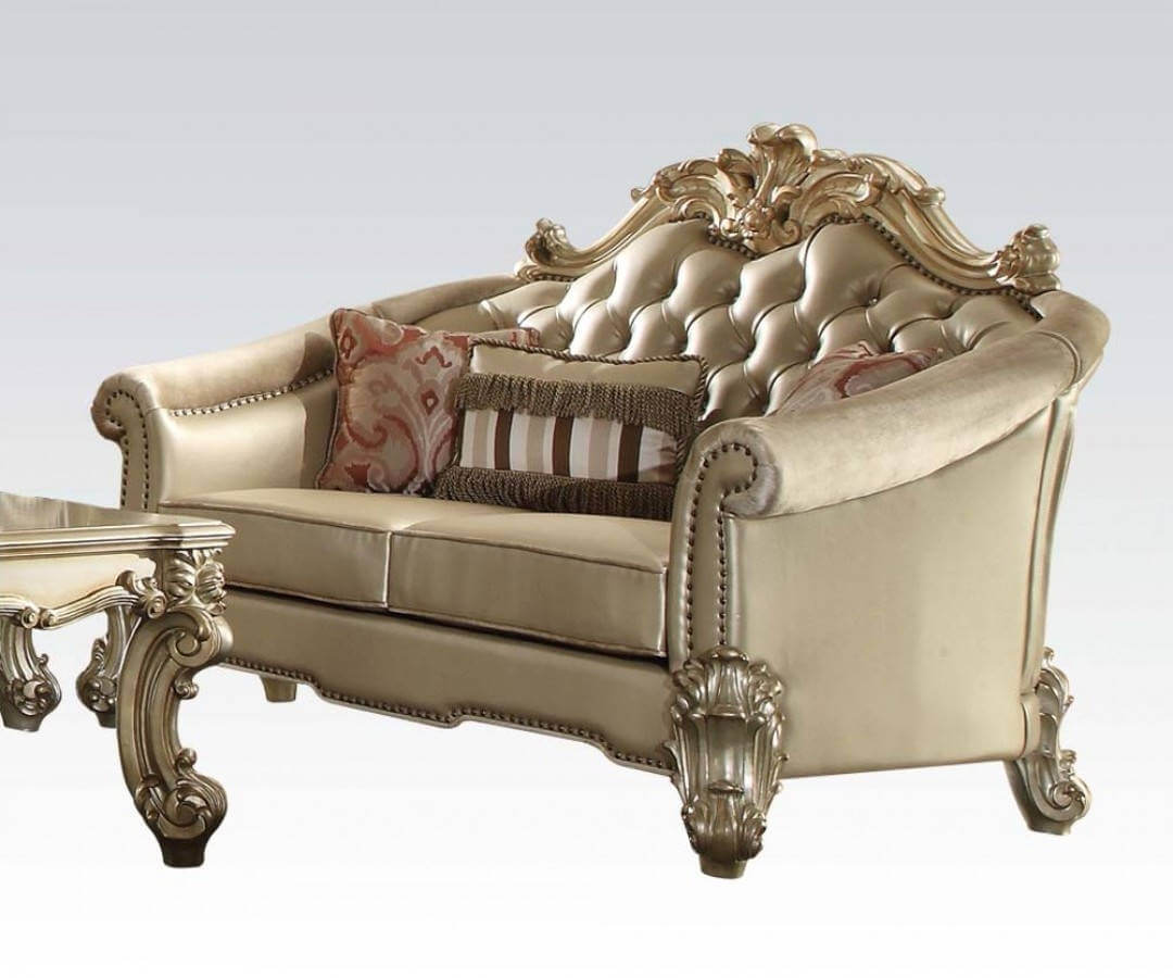 Vendome II Loveseat, Gold Patina by ACME