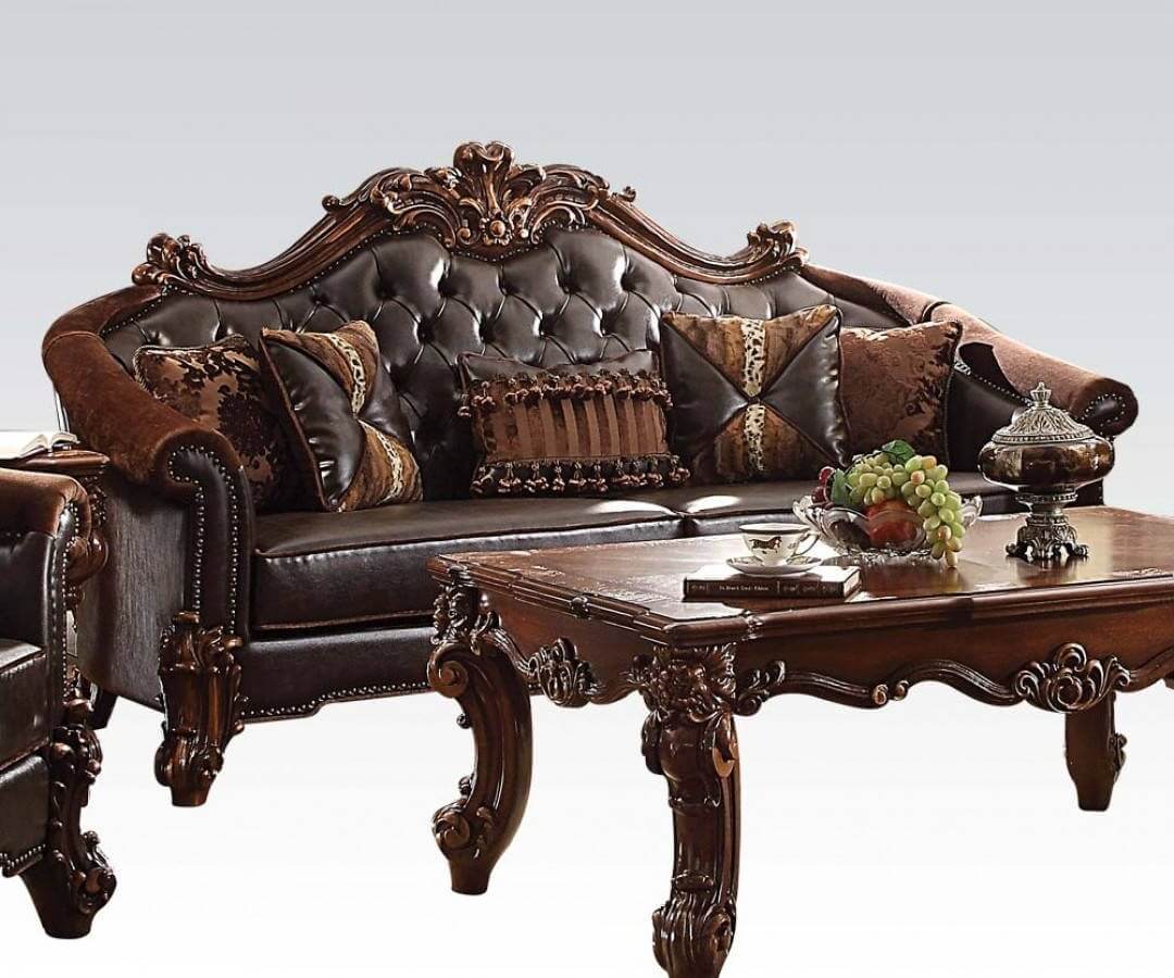 Vendome II Sofa, Dark Brown by ACME