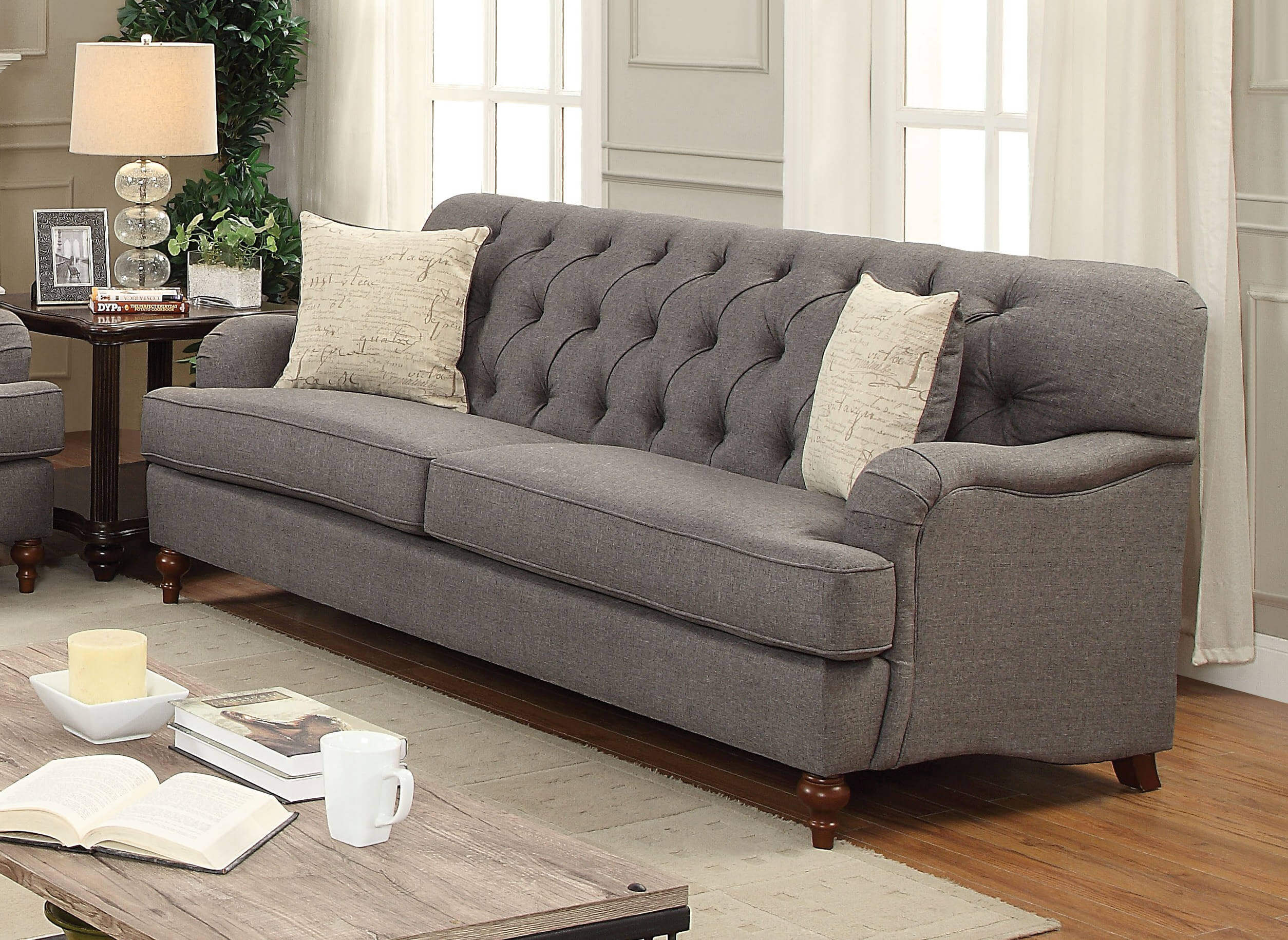Alianza Sofa, Dark Grey by ACME