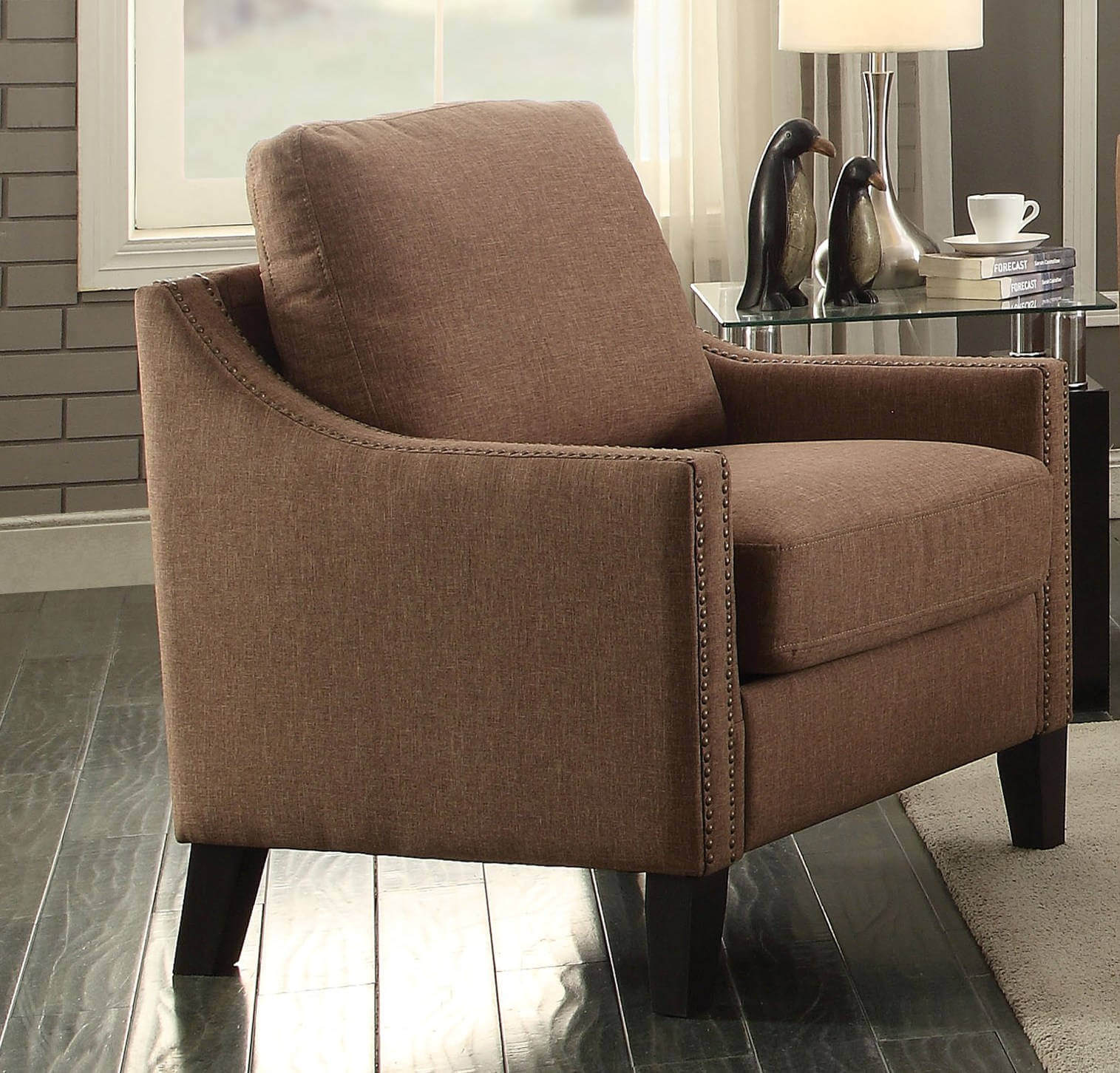 Zapata Chair, Brown by ACME