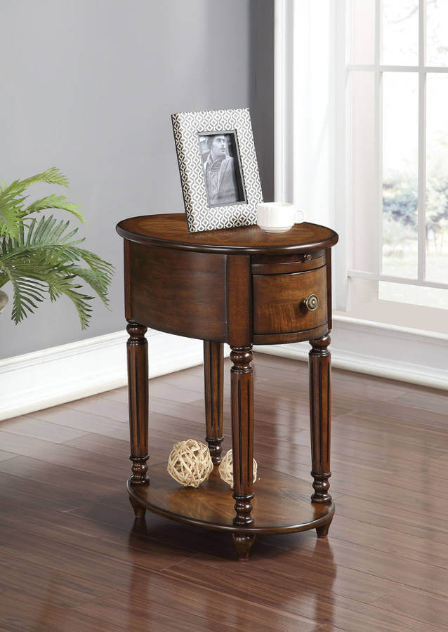 Peniel Side Table, Dark Oak by Acme Furniture