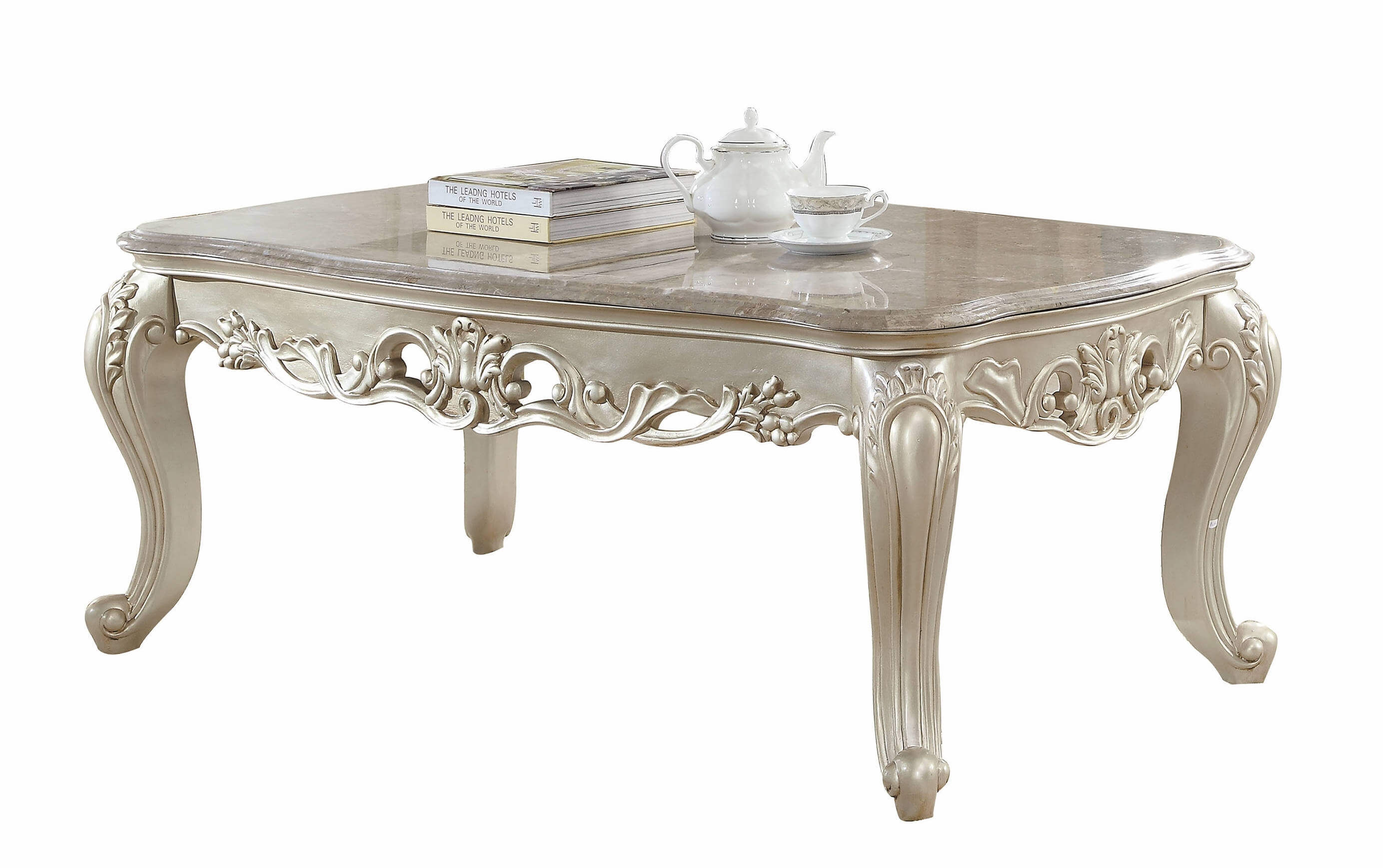 Doris Genuine Marble Top Coffee Table