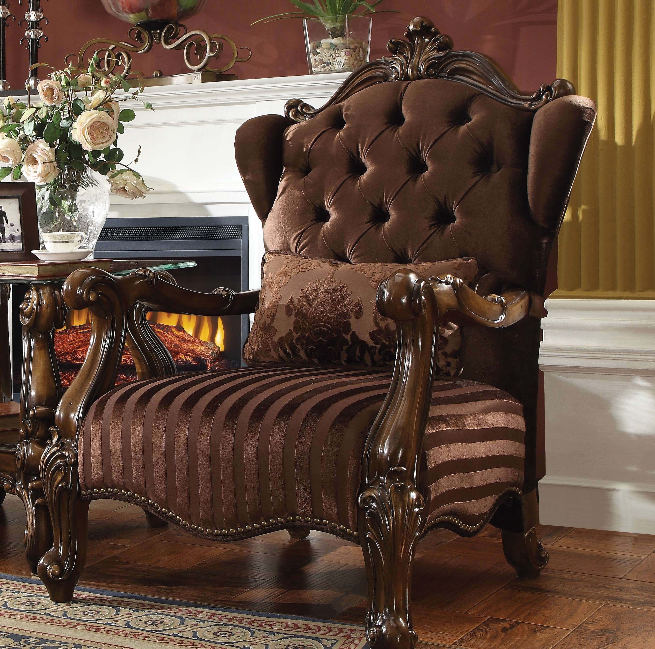 Versailles Velvet Accent Chair