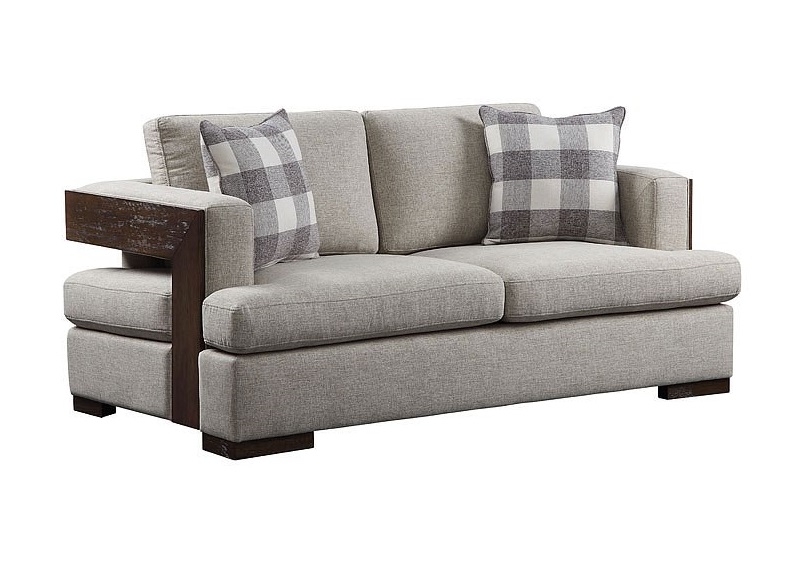 Niamey Fabric/Wood Living Room Set