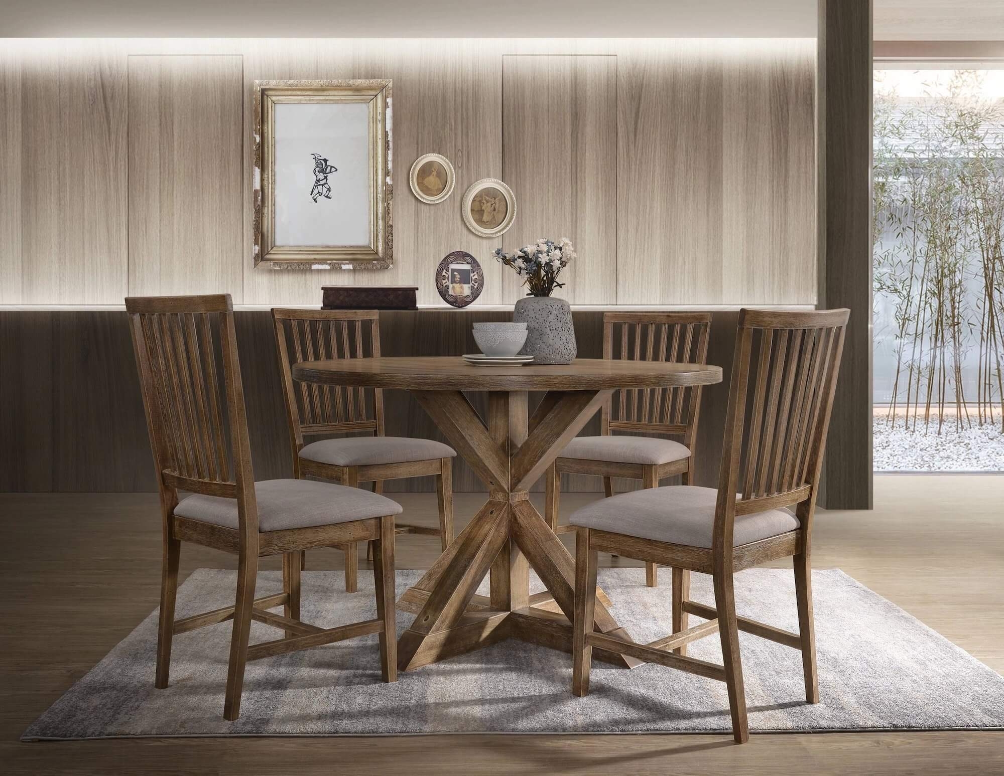 Wallace II Wood/Wood Veneer Dining Table