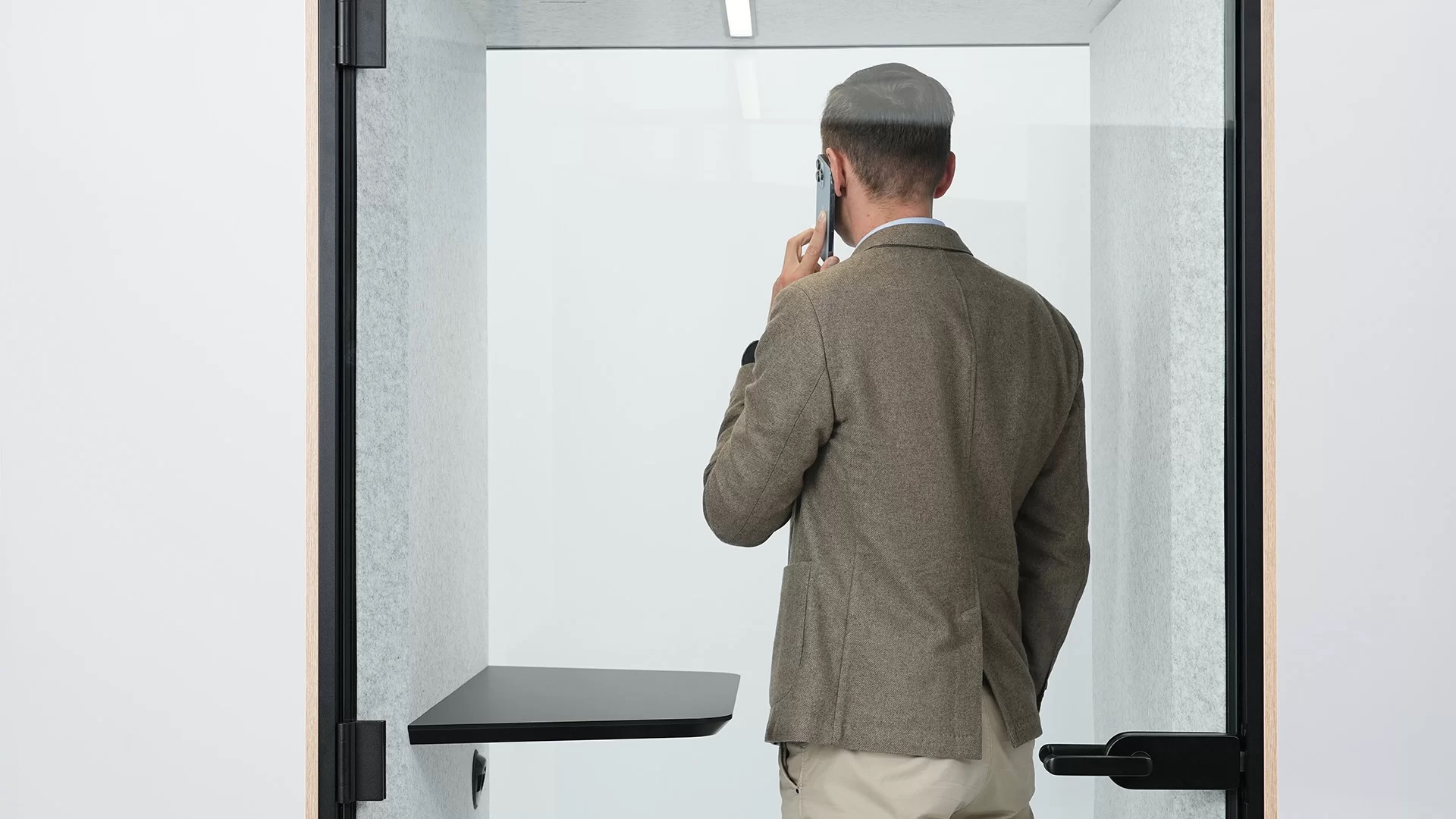 NARBUTAS SONUS S Acoustic Pod w/Glass Back Wall, Socket