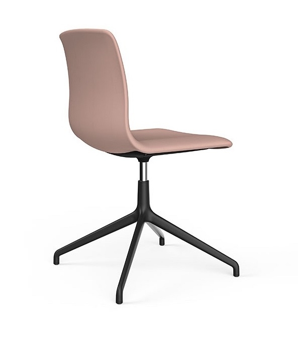 Noom 50 Polypropylene Swivel Chair w/Metal Spoke Legs