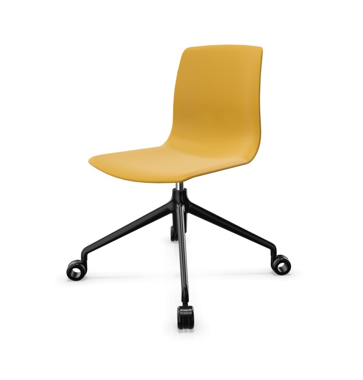 Noom 50 Polypropylene Swivel Gaslift Chair w/Castors