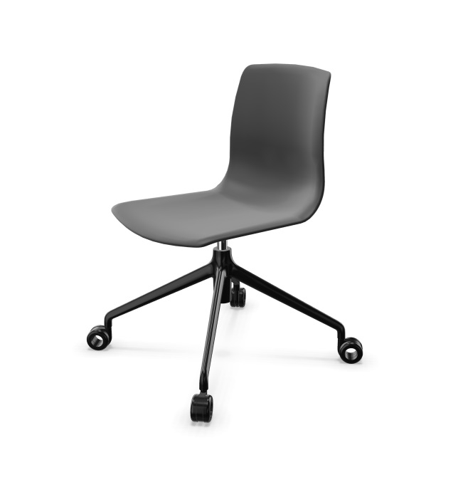 Noom 50 Polypropylene Swivel Gaslift Chair w/Castors