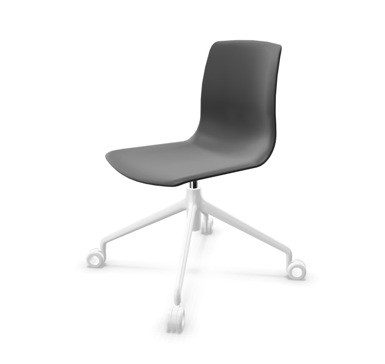 Noom 50 Polypropylene Swivel Gaslift Chair w/Castors