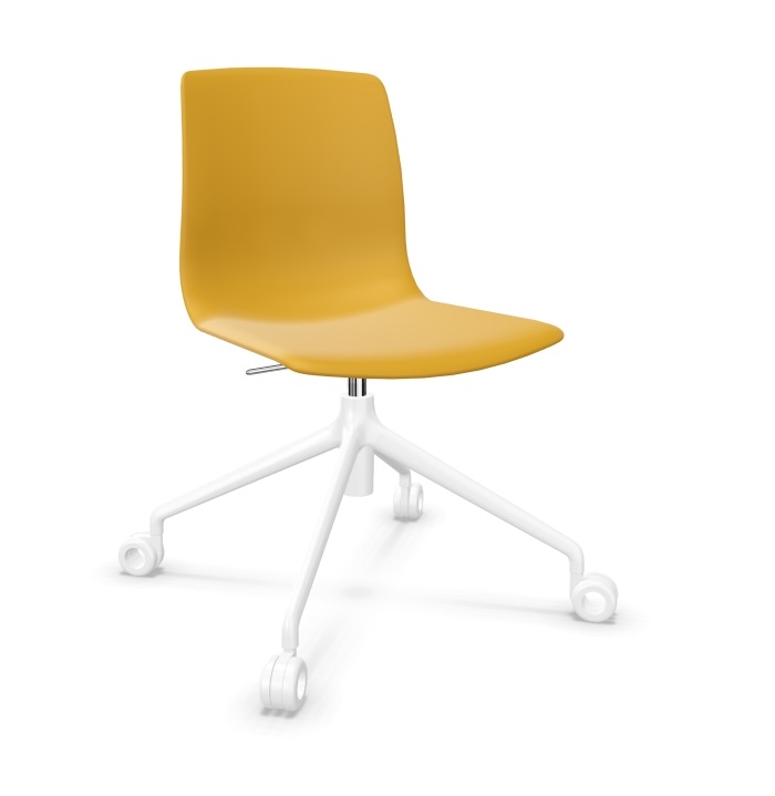 Noom 50 Polypropylene Swivel Gaslift Chair w/Castors