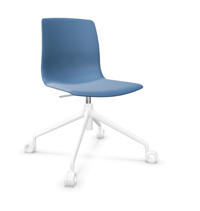 Noom 50 Polypropylene Swivel Gaslift Chair w/Castors