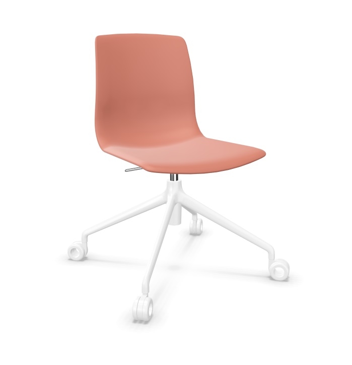 Noom 50 Polypropylene Swivel Gaslift Chair w/Castors