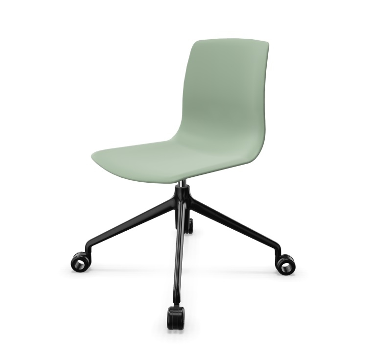 Noom 50 Polypropylene Swivel Gaslift Chair w/Castors