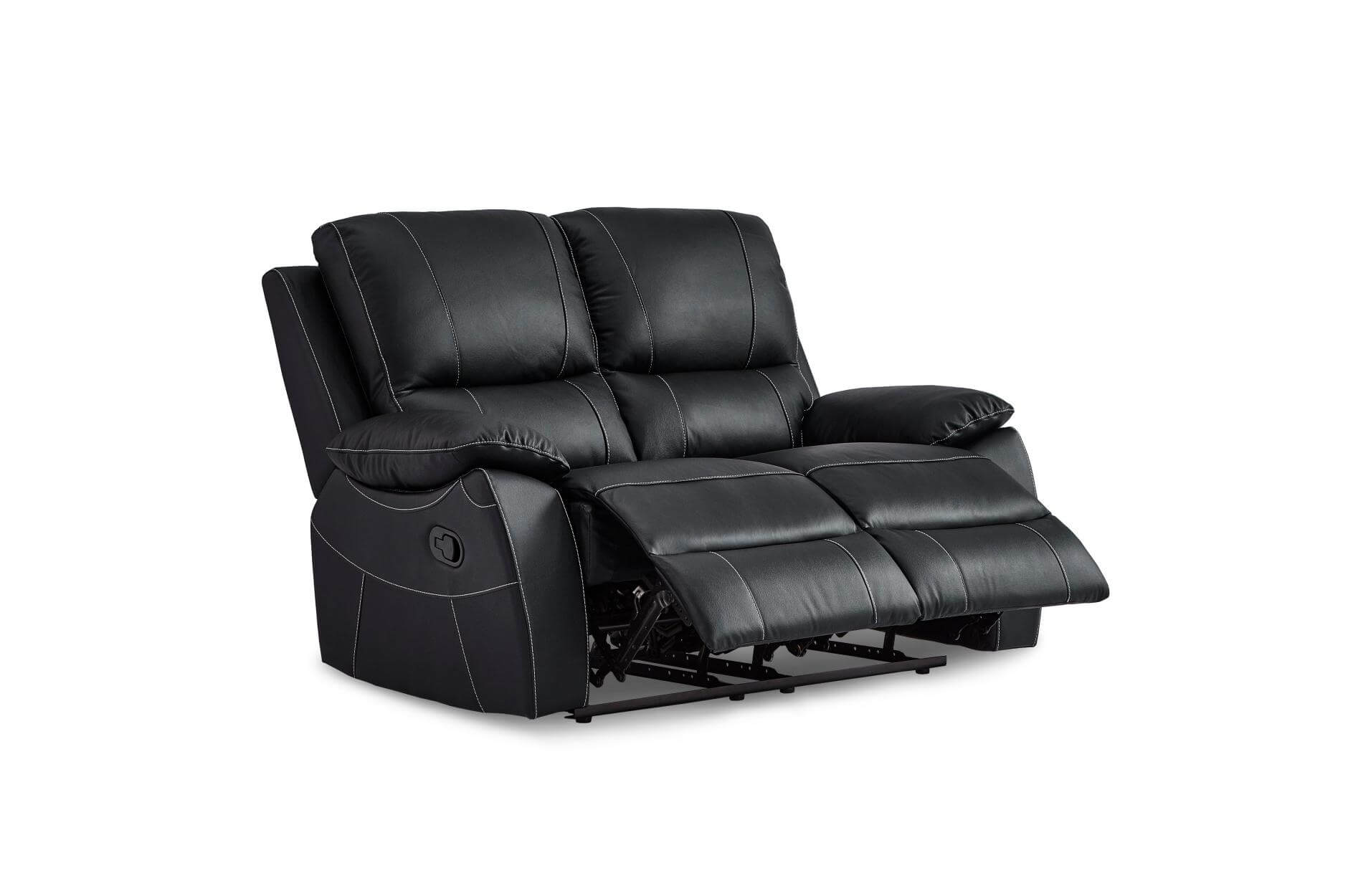 Greeley Leather Loveseat by Homelegance