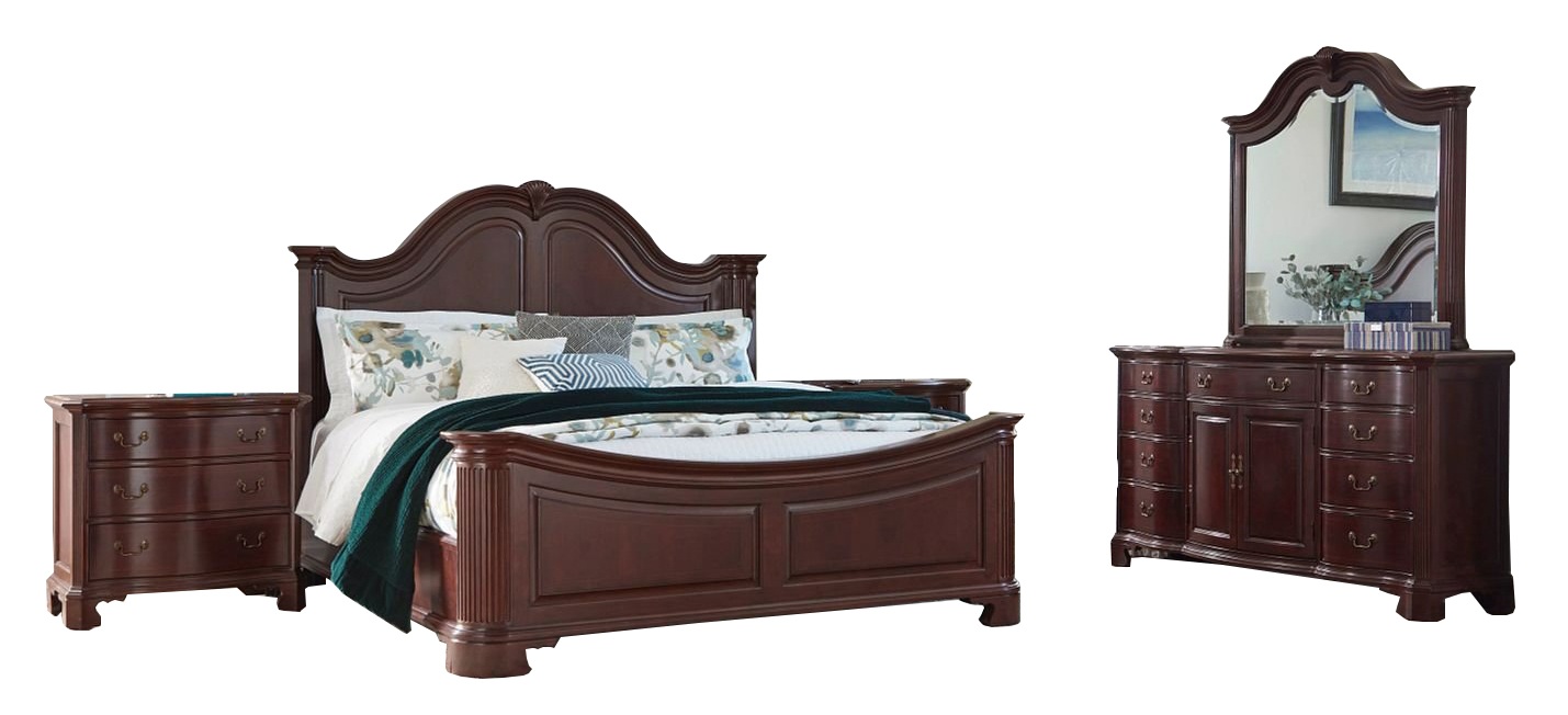 Cherry Grove Wood Mansion Panel Bedroom Set