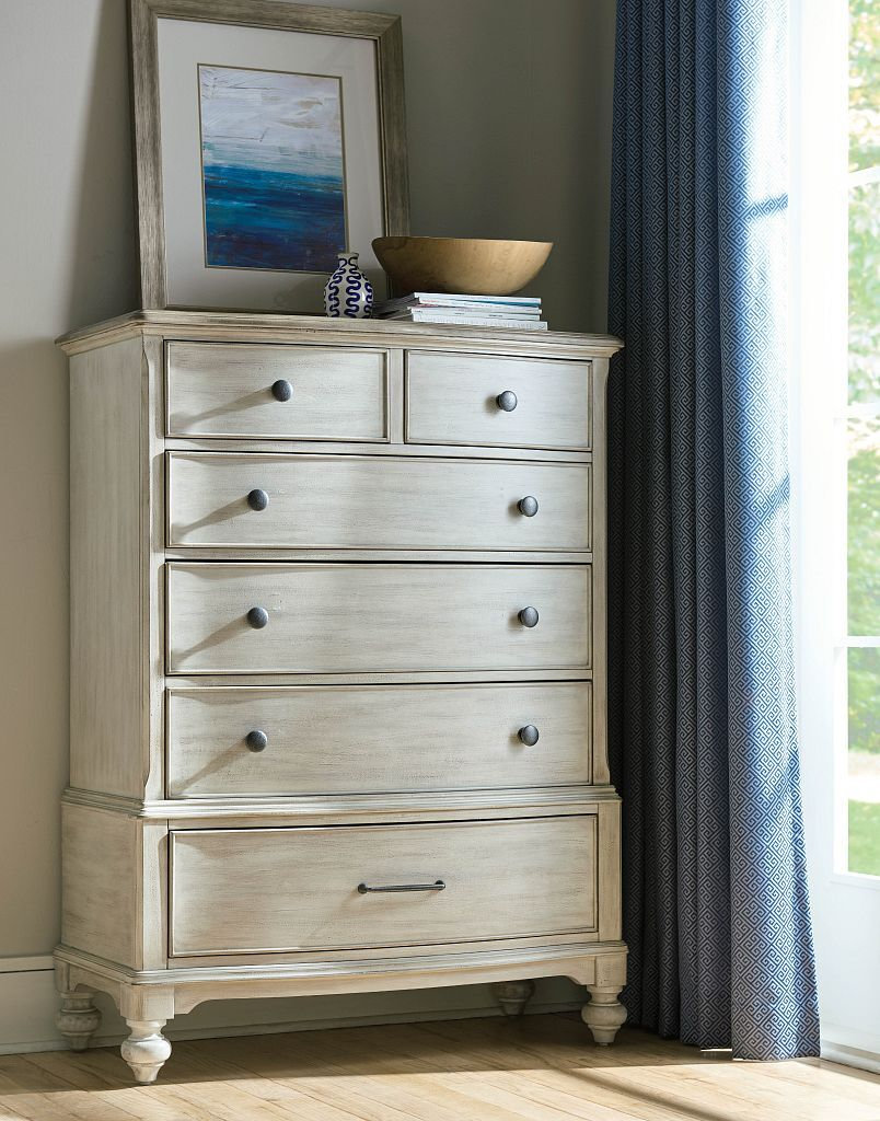 Litchfield Carrick Wood Chest w/6 Drawers