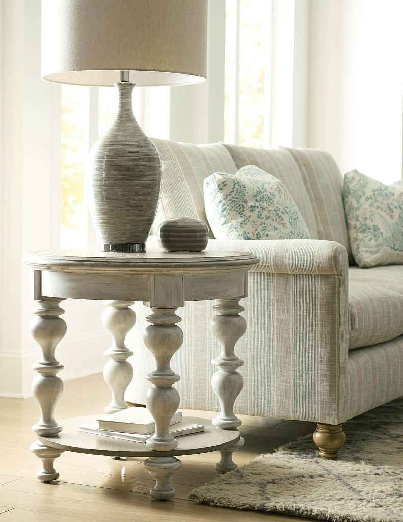 Litchfield Blakeney Round Wood Coffee Table Set