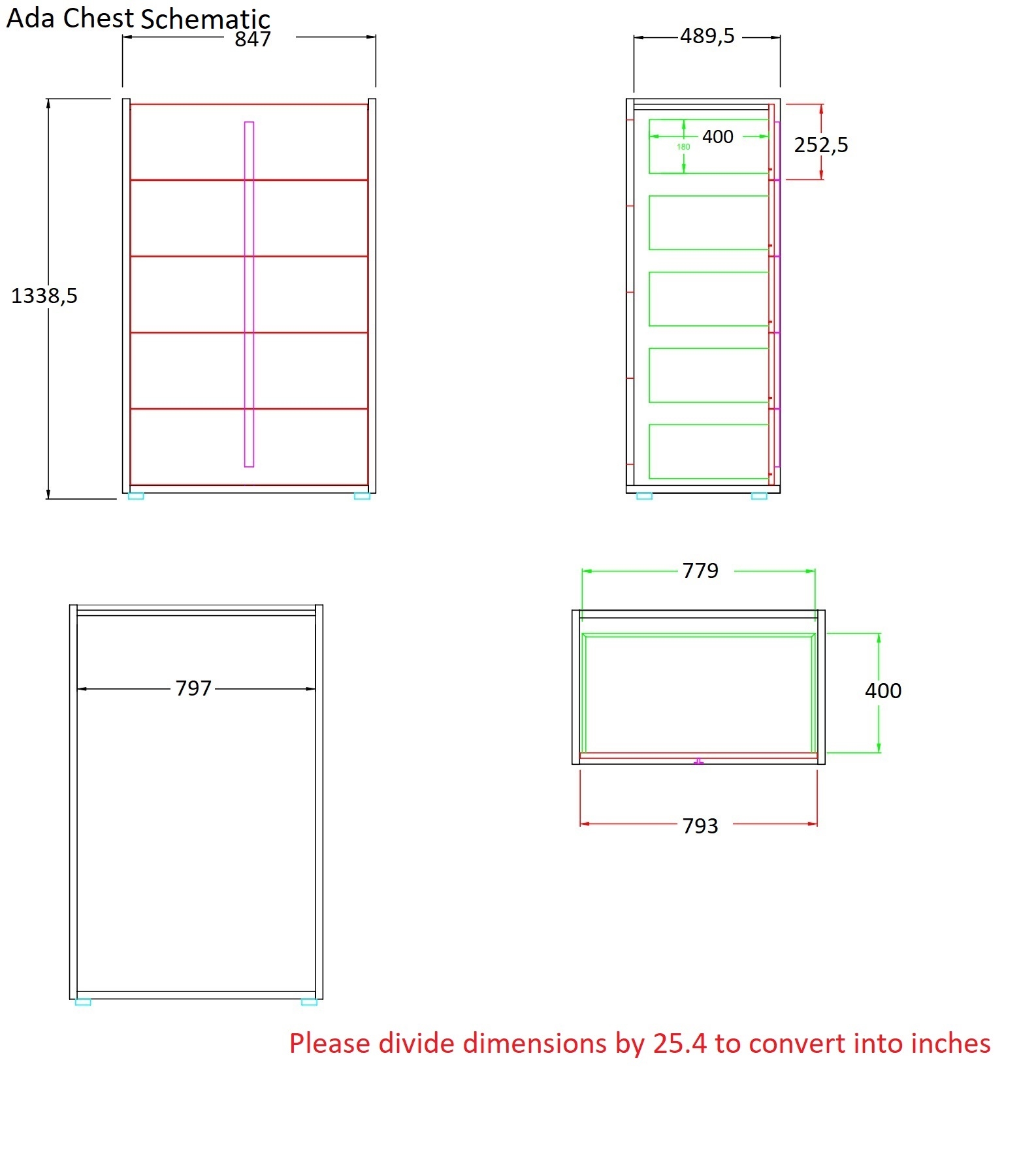 Ada Premium Wood Veneer Bedroom Set