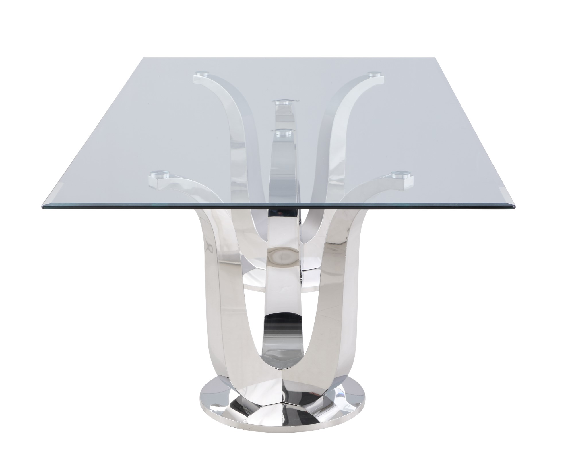 Adelle Rectangular Glass Dining Table