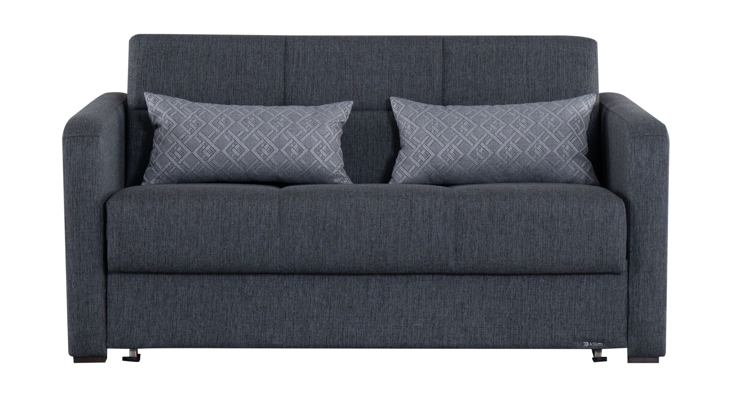 Kilim Pull Out Sleeper Gray Loveseat
