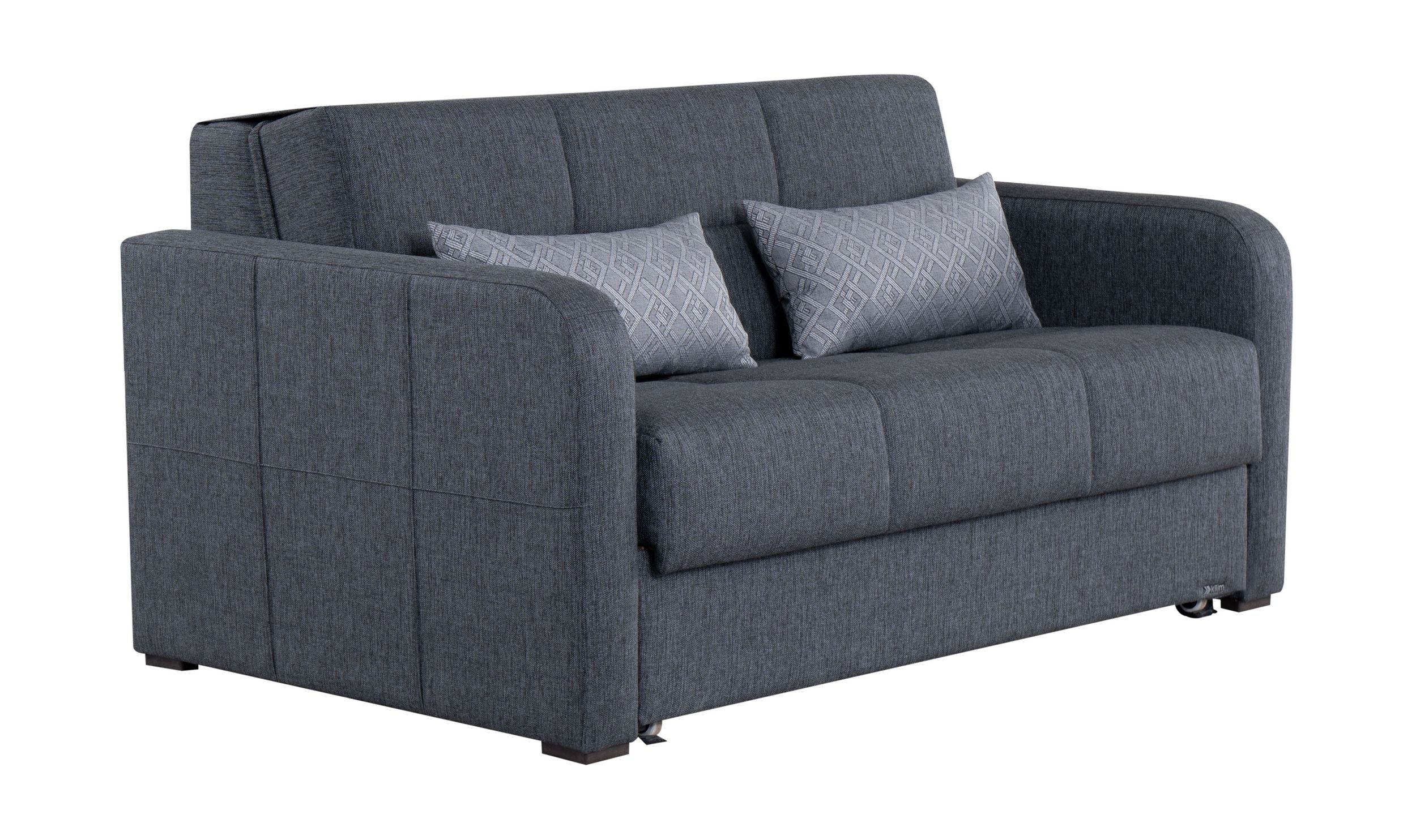 Pull Out Sleeper Gray Loveseat
