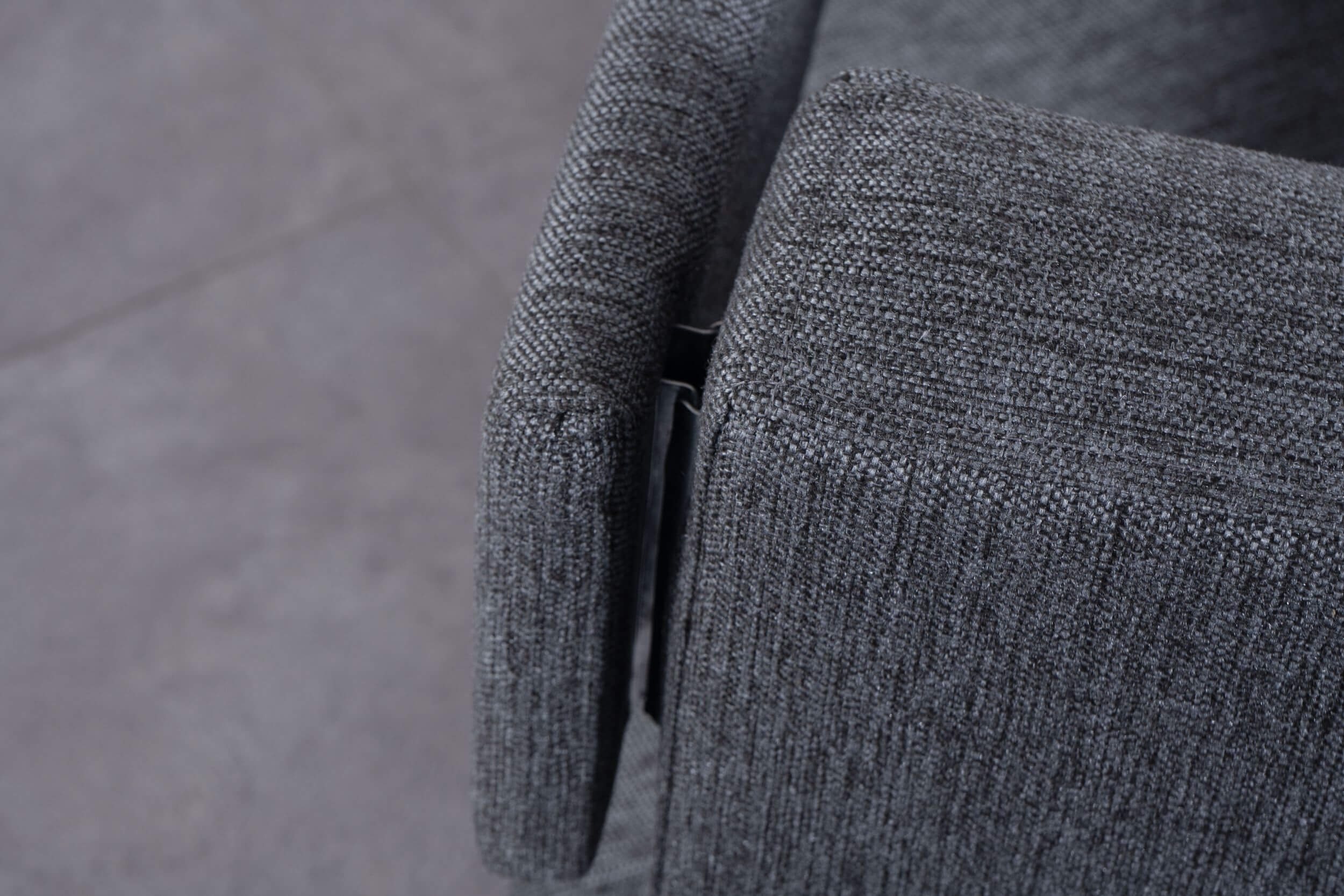 Pull Out Gray Loveseat Corner