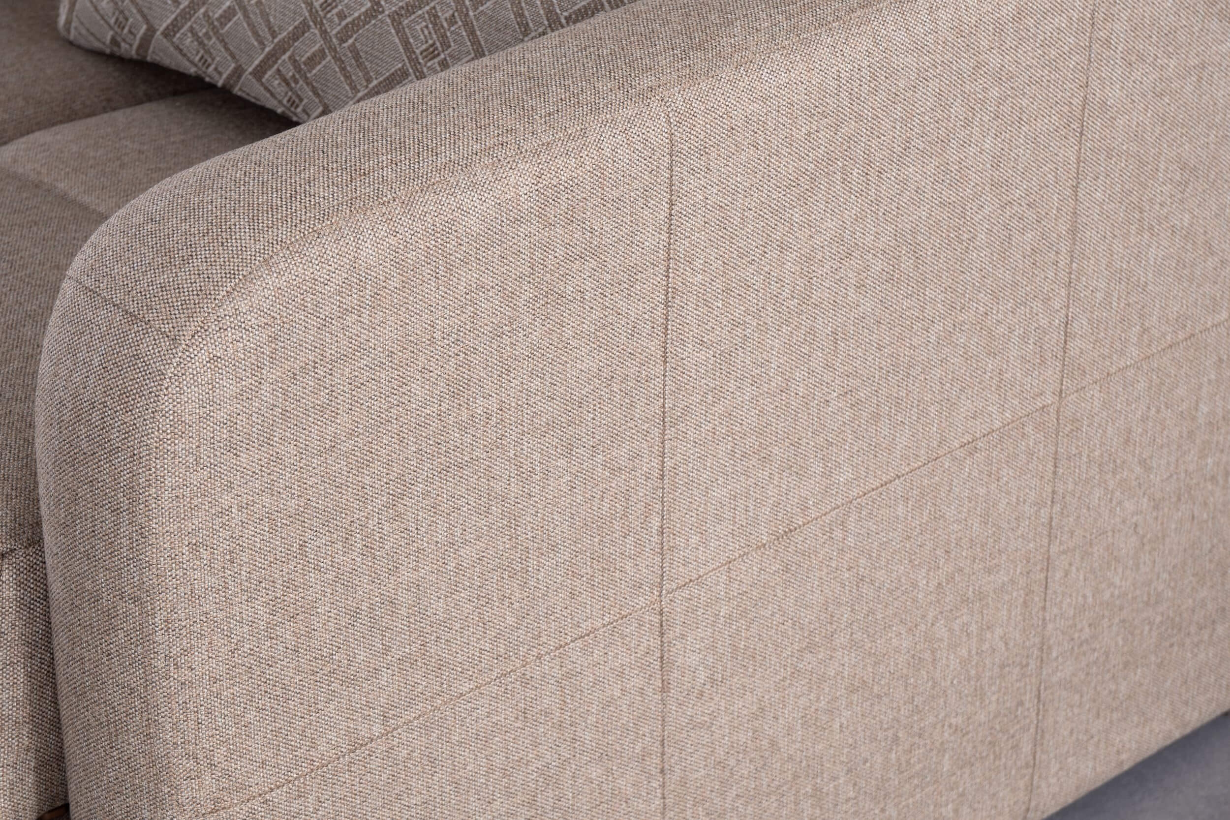 Kilim Pull Out Brown Loveseat Arm Fabric