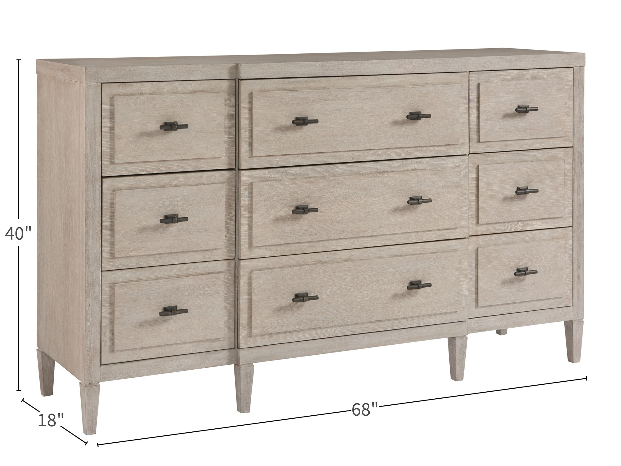 Midtown Wood Dresser w/9 Drawers