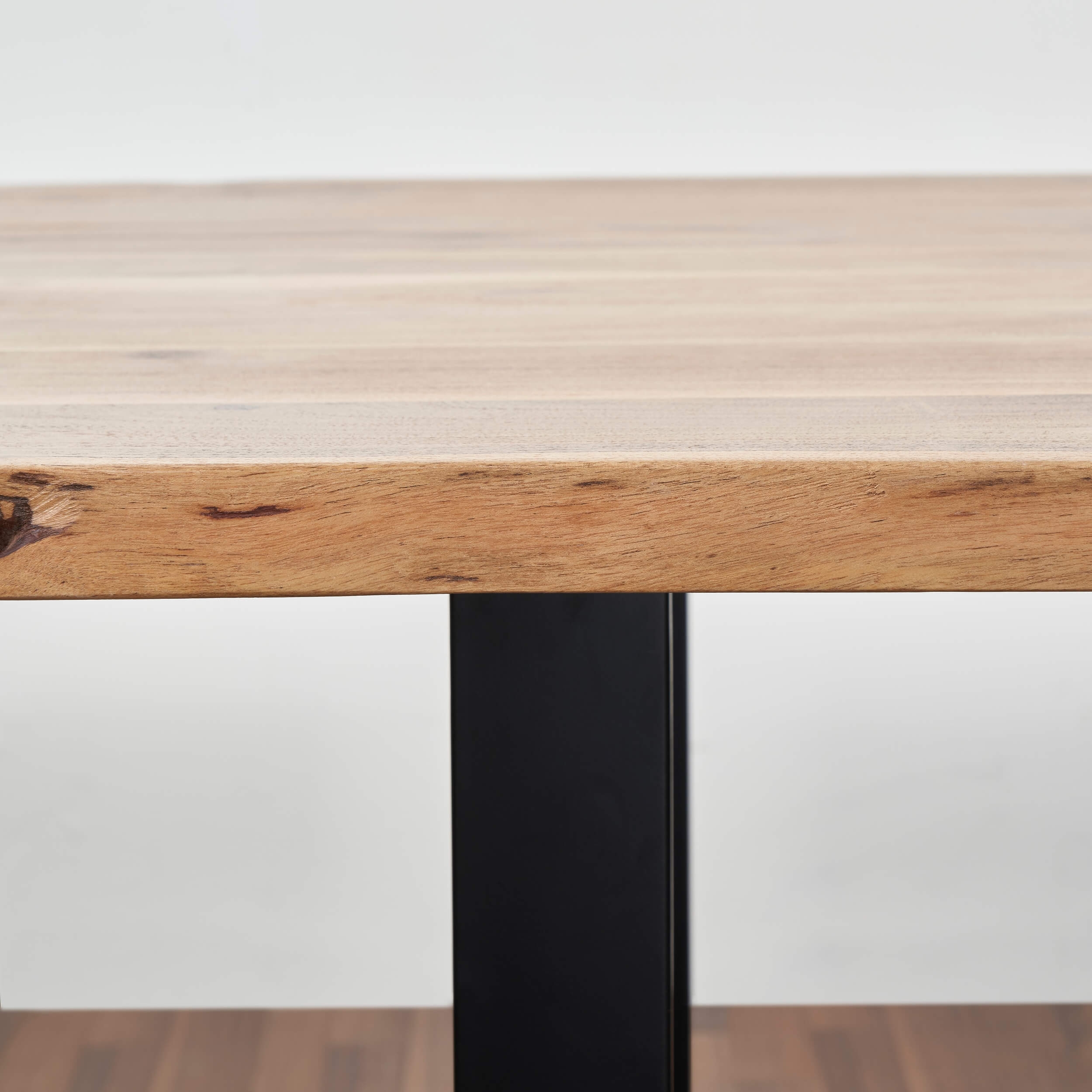 Alfi 79" Live Edge Solid Wood Dining Table with Sled base