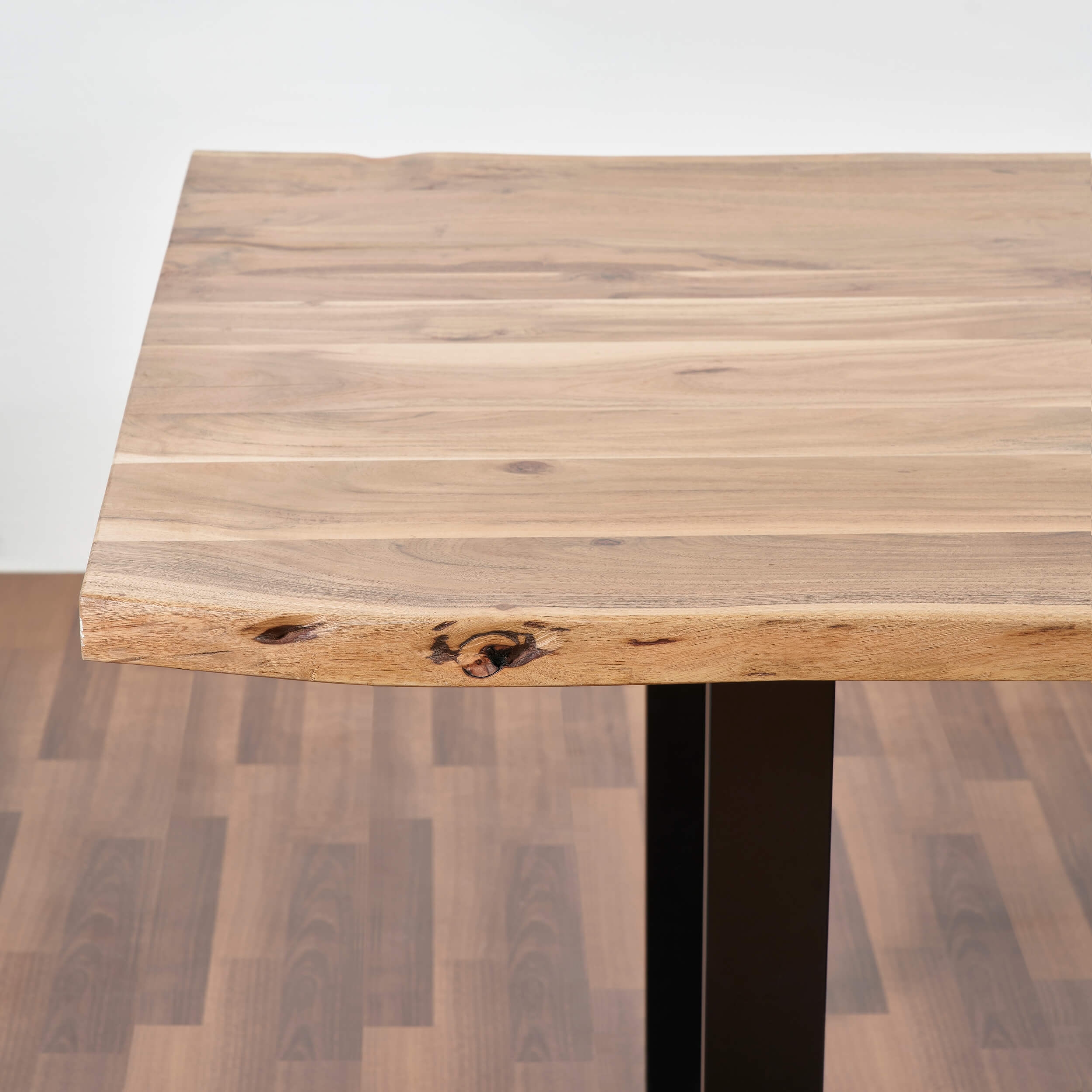 Alfi 79" Live Edge Solid Wood Dining Table with Sled base