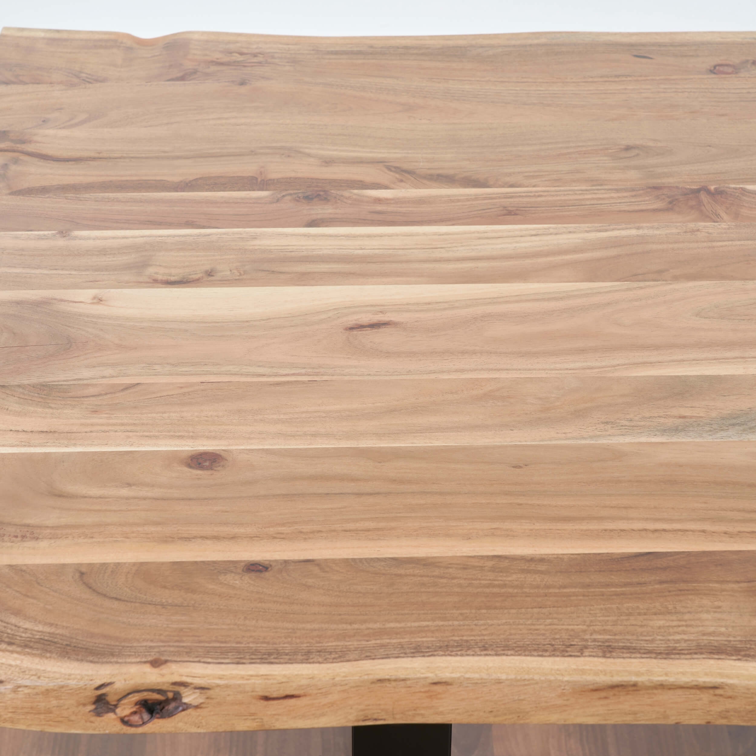 Alfi 79" Live Edge Solid Wood Dining Table with Sled base