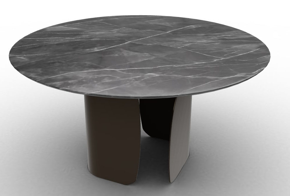 Twins Metal/Ceramic Round Dining Table
