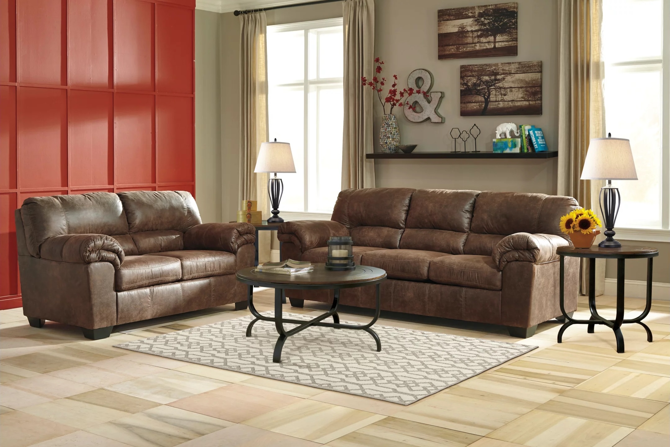 SM Bladen Polyester Living Room Set