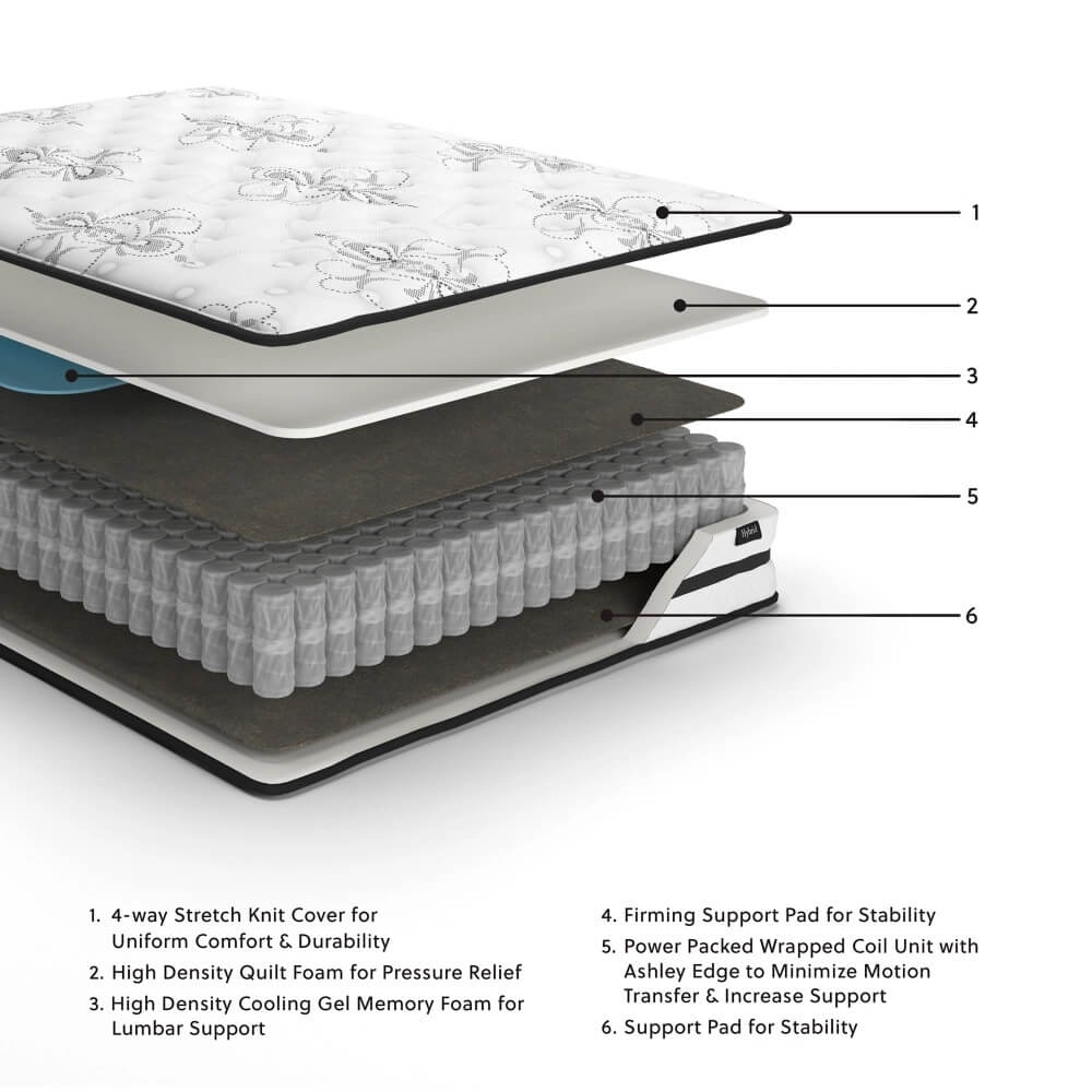 10" Chime Hybrid Memory Foam Mattress, King Size