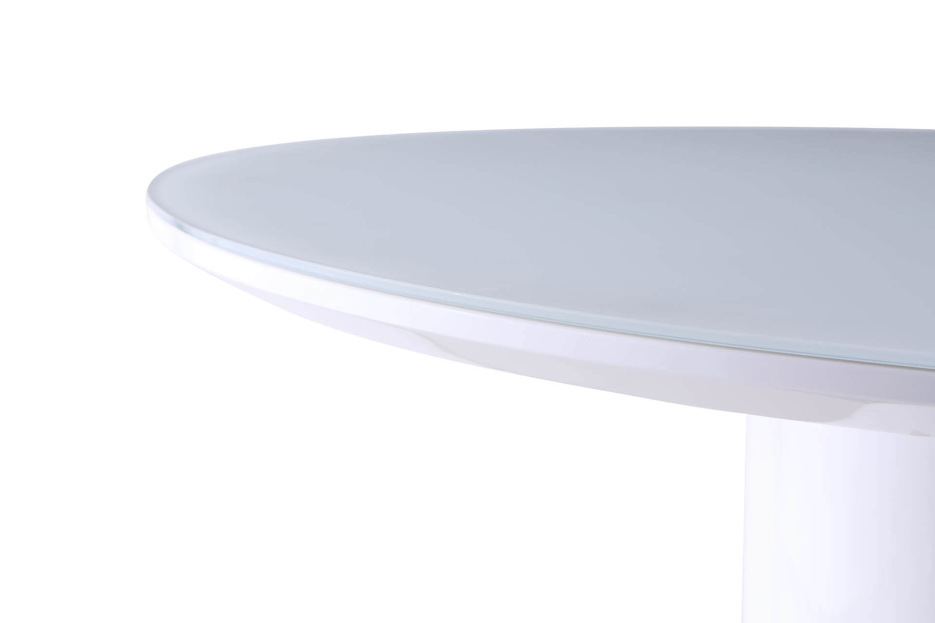 Agnes 35" Round Starphire Glass Counter Table