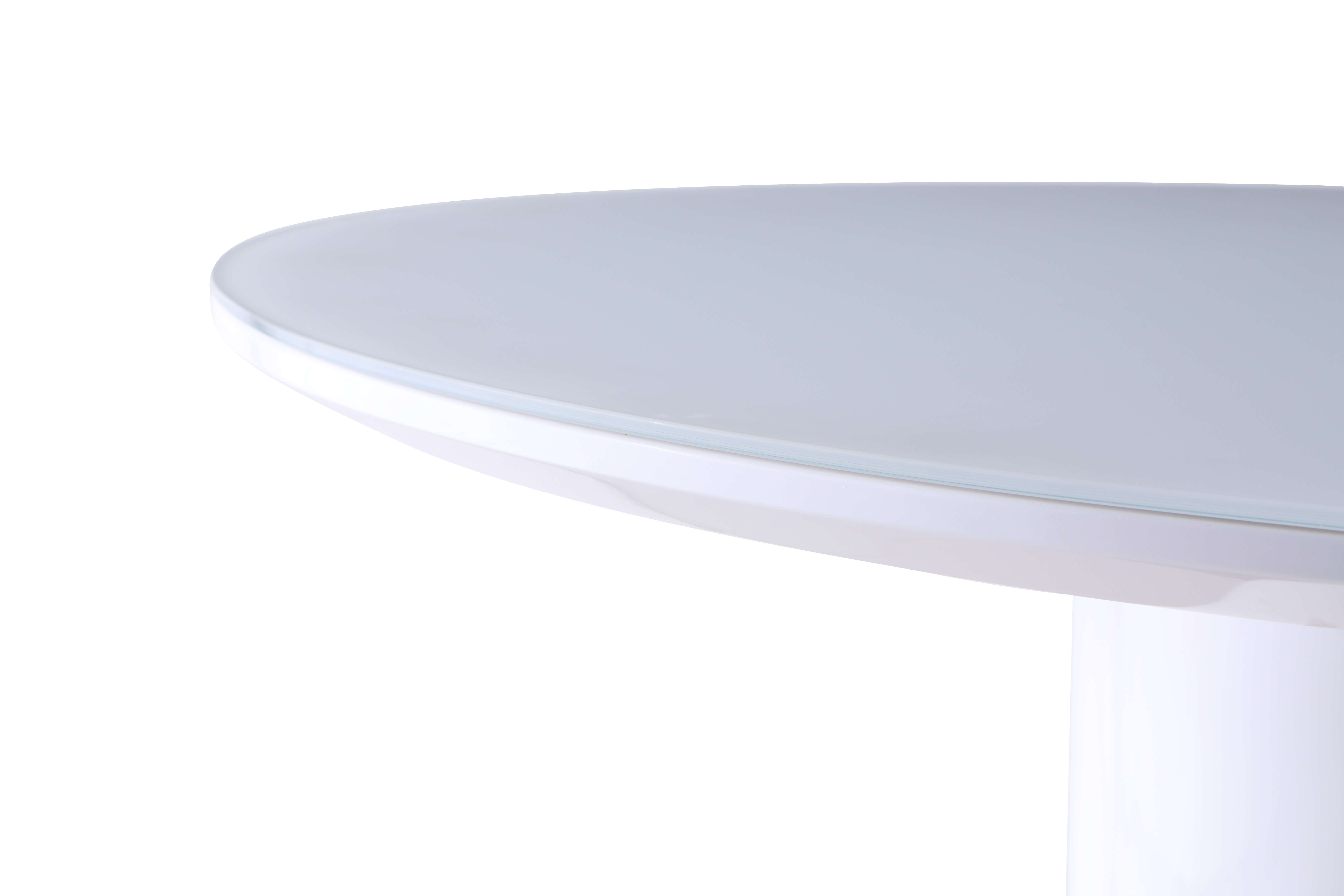 Agnes 35" Round Starphire Glass Counter Table