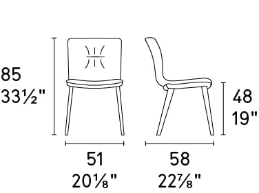 Annie Fabric/Wood Customizable Dining Chair w/Plush Seat