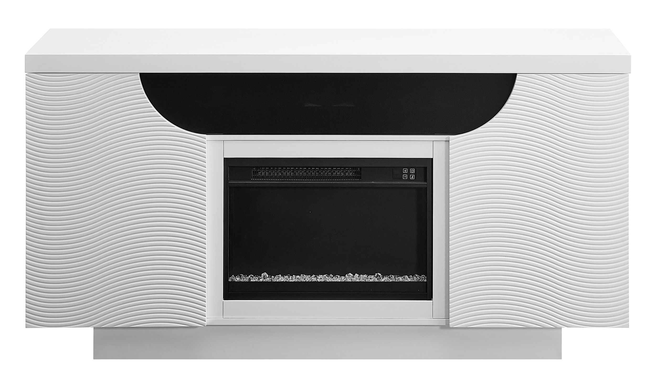 Aileen TV Stand with LED, Speakers and Pop-up Doors
