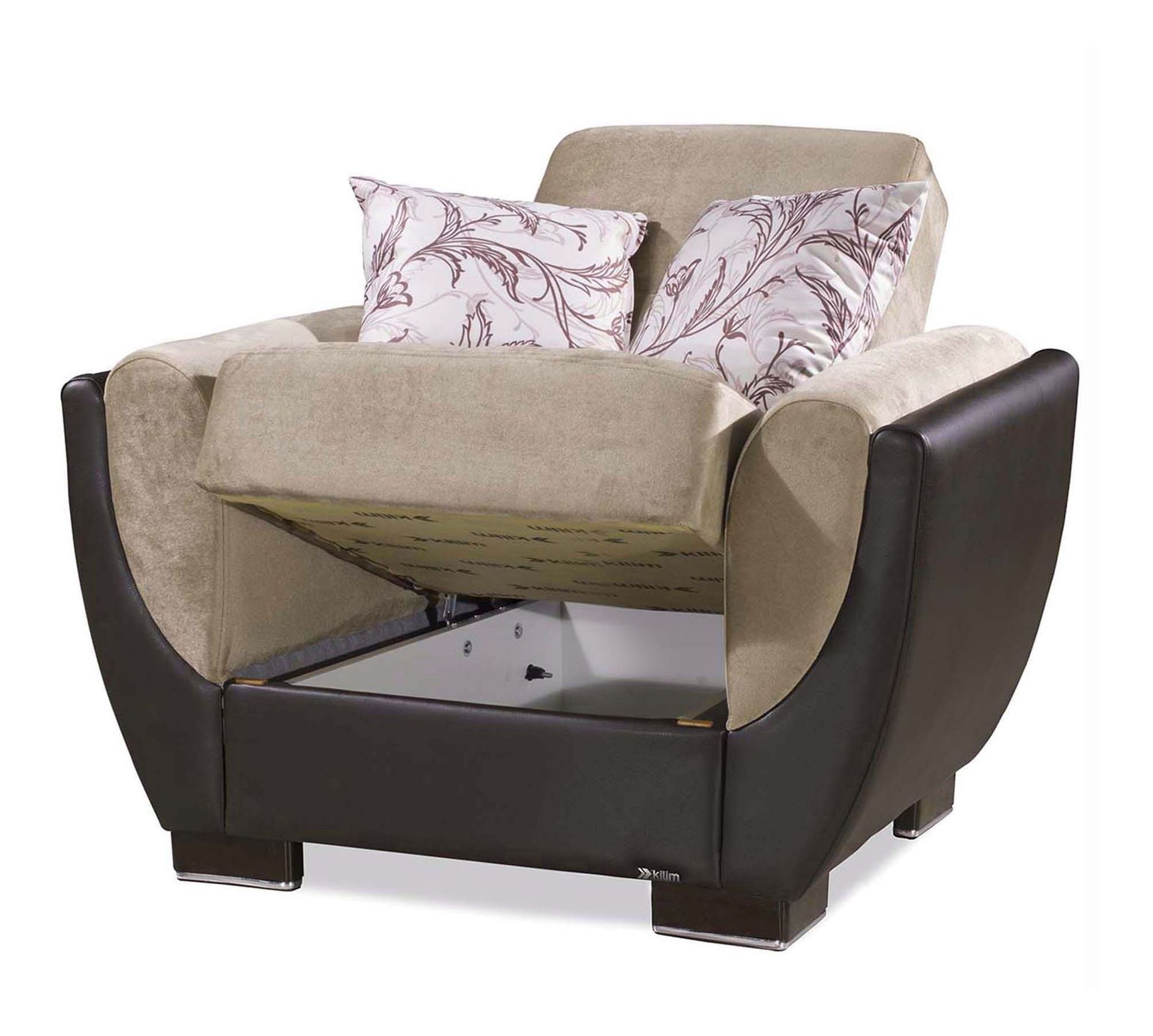 Armada Air Fabric/PU Convertible Sleeper Chair